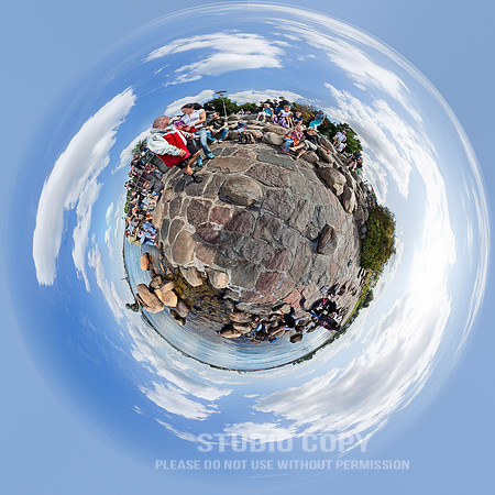 little mermaid copenhagen Globe Image