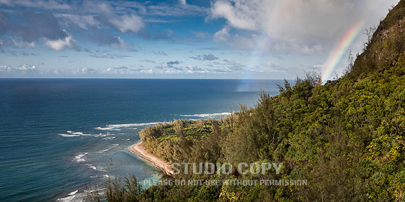 CDR_0719_2012_0827 Rainbow over Kee Beach